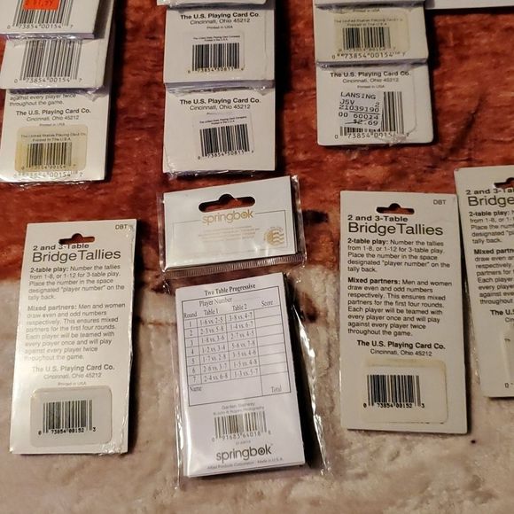 HUGE Lot of 196 Vintage Newer Bridge Tallies Congress Hallmark Springbok Caprice - Picture 10 of 10